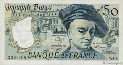 50 Francs QUENTIN DE LA TOUR FRANCE  1991 F.67.17