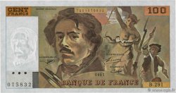 100 Francs DELACROIX 442-1 & 442-2 FRANKREICH  1995 F.69ter.02c