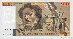 100 Francs DELACROIX imprimé en continu FRANCIA  1993 F.69bis.07