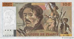 100 Francs DELACROIX imprimé en continu FRANCE  1990 F.69bis.01a UNC