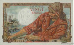 20 Francs PÊCHEUR FRANCE  1943 F.13.05 pr.NEUF