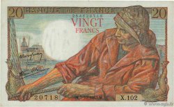 20 Francs PÊCHEUR FRANCE  1943 F.13.07 pr.SPL