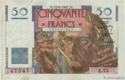 50 Francs LE VERRIER FRANCE  1947 F.20.08