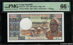 1000 Francs CONGO  1978 P.03d FDC