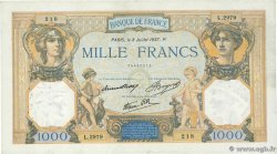 1000 Francs CÉRÈS ET MERCURE type modifié FRANCE  1937 F.38.01