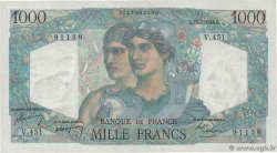 1000 Francs MINERVE ET HERCULE FRANKREICH  1948 F.41.22 VZ+