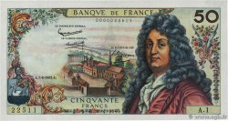 50 Francs RACINE Petit numéro FRANCE  1962 F.64.01A1 UNC-