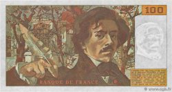 100 Francs DELACROIX imprimé en continu FRANCIA  1991 F.69bis.03a1a FDC