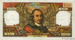 100 Francs CORNEILLE FRANCE  1964 F.65.05 VF-