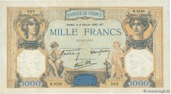 1000 Francs CÉRÈS ET MERCURE type modifié FRANCE  1940 F.38.42 VF-