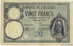 20 Francs ALGERIEN  1914 P.078a