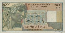 5000 Francs ALGERIEN  1955 P.109b