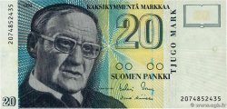 20 Markkaa FINNLAND  1986 P.122 SS