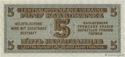 5 Karbowanez UKRAINE  1942 P.051 UNC