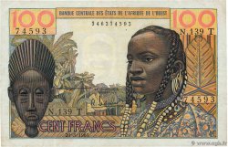 100 Francs STATI AMERICANI AFRICANI  1961 P.801Tb