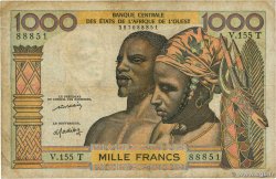 1000 Francs STATI AMERICANI AFRICANI  1977 P.803Tn