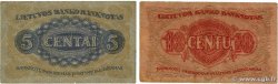 5 et 10 Centai LITUANIA  1922 P.09a et P.10a BC+