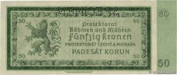 50 Korun Spécimen BOHEMIA & MORAVIA  1940 P.05s UNC-