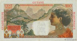 1 NF sur 100 Francs La Bourdonnais FRENCH ANTILLES  1960 P.01 VF+