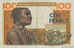 100 Francs FRENCH WEST AFRICA  1956 P.46 BC+