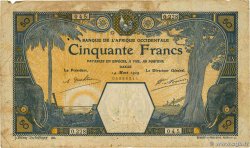 50 Francs DAKAR FRENCH WEST AFRICA Dakar 1929 P.09Bc