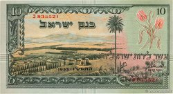 10 Lirot ISRAEL  1955 P.27a UNC-