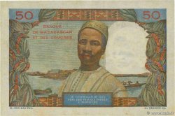 50 Francs MADAGASCAR  1951 P.045b XF-