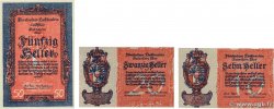 10, 20 et 50 Heller Lot LIECHTENSTEIN  1920 P.01, P.02 et P.03