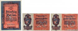 10, 20 et 50 Heller Lot LIECHTENSTEIN  1920 P.01, P.02 et P.03 FDC