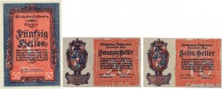 10, 20 et 50 Heller Lot LIECHTENSTEIN  1920 P.01, P.02 et P.03