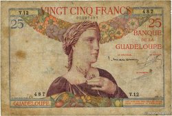 25 Francs GUADELOUPE  1934 P.14 G