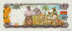 50 Cents BAHAMAS  1968 P.26a AU