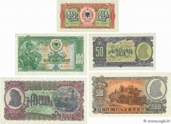 10 au 1000 Lekë Lot ALBANIA  1957 P.28 au P.32