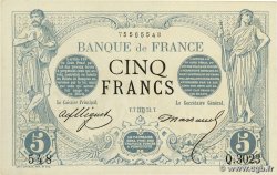 5 Francs NOIR FRANCE  1873 F.01.21 SUP+