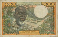 1000 Francs WEST AFRIKANISCHE STAATEN  1959 P.004 fSS