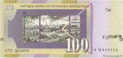 100 Denari NORTH MACEDONIA  2002 P.16d UNC