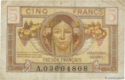 5 Francs TRÉSOR FRANÇAIS FRANCIA  1947 VF.29.01 MB