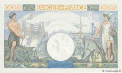 1000 Francs COMMERCE ET INDUSTRIE FRANCIA  1940 F.39.01 q.FDC