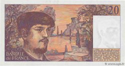 20 Francs DEBUSSY FRANCE  1980 F.66.01W1 UNC-