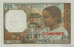 100 Francs COMOROS  1960 P.03b1 XF+