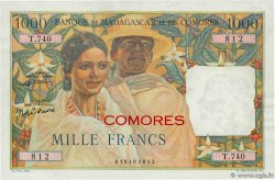 1000 Francs COMORAS  1963 P.05b EBC+