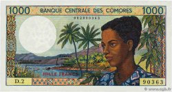 1000 Francs COMORAS  1986 P.11a FDC