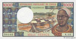 1000 Francs Numéro radar CONGO  1983 P.03e pr.NEUF