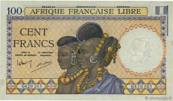 100 Francs AFRIQUE ÉQUATORIALE FRANÇAISE Duala 1941 P.08