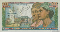 500 Francs Pointe à Pitre Spécimen FRENCH EQUATORIAL AFRICA  1946 P.25s AU