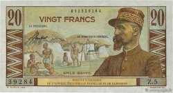 20 Francs Émile Gentil AFRIQUE ÉQUATORIALE FRANÇAISE  1957 P.30 SC+