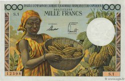 1000 Francs AFRIQUE ÉQUATORIALE FRANÇAISE  1957 P.34