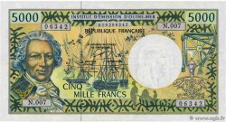 5000 Francs POLYNESIA, FRENCH OVERSEAS TERRITORIES  1997 P.03e VF+