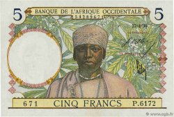 5 Francs FRENCH WEST AFRICA  1939 P.21