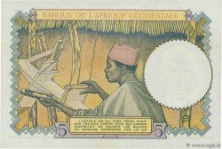 5 Francs FRENCH WEST AFRICA  1939 P.21 UNC